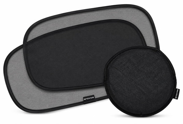 Enovoe Car Window Shade for Baby - (2 Pack) UV Protection Breathable Mesh Baby Window Covers - Sun Shade Blocker, Cling Windows Cover - Glare Shield and UV Rays Protection for Your Child - XL 25"x16" - image 1