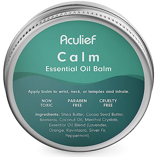 Aculief Calm Essential Oil Aromatherapy Balm - Keeps Skin Moisturized - Non-Toxic and Paraben and Cruelty-Free - Natural Ingredients - Lavender, Orange, Peppermint Oils, and Shea Butter Cream - image 1
