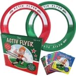 Activ Life 2 Pack Flying Rings for Kids, Fun Beach Toys, Gifts for Boys & Girls Aged 3-14, Cool Family Outdoor Games, Play at Playground, Easter Basket Fillers Birthday Presents, Red/ Green - image 1