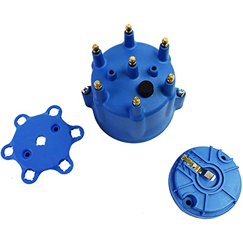 A-Team Performance - 6-Cylinder Male Pro Series Distributor Cap and Rotor Kit BLUE - image 1