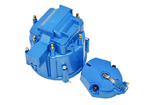 A-Team Performance Distributor Cap Rotor Kit - 6-Cylinder Blue - Coil Cover - CR6BL HEI OEM Ignition Kit - image 1