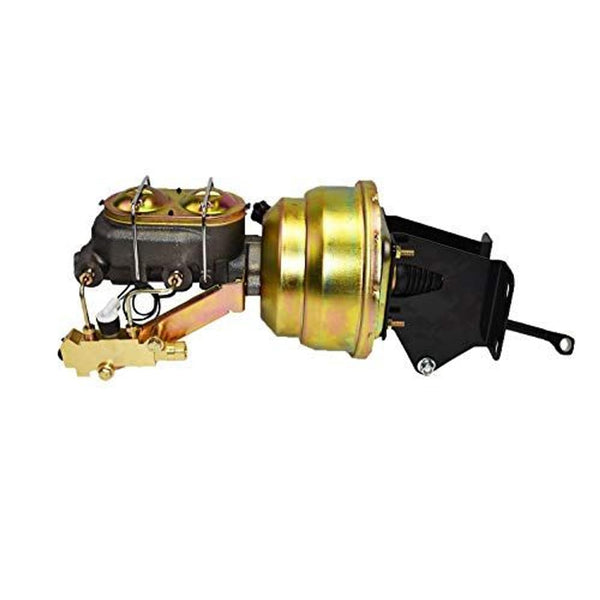 A-Team Performance - Master Cylinder Dual Power Brake Booster 8"Proportioning Valve Disc/Drum Application PValve - Compatible with 1974-1986 Jeep CJ - image 1