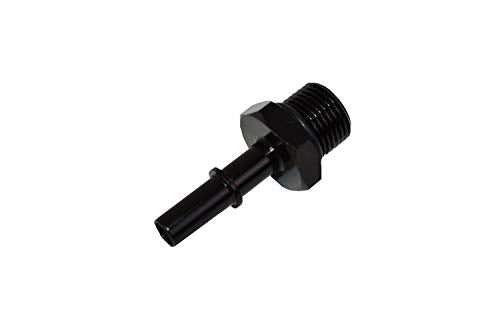 A-Team Performance -8AN to 5/16" Quick Connect EFI Adapter - Black - Thread Adapter for Fuel Line Quick Connect & LS Fuel Rail - Compatible with GMC & Chevrolet LS1, LS2, LS3, LS6, LS7, LM7 & LQ9 - image 1