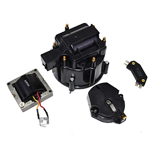 A-Team Performance - HEI Distributor 6-Cylinder Tune-Up - Kit Male Cap 65k Volt Ignition Coil (Black) - image 1