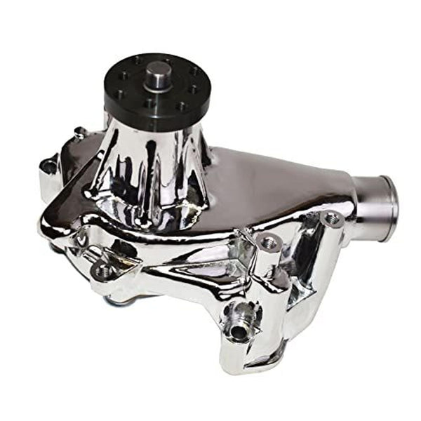 A-Team Performance Long-Style Chrome Water Pump - High-Flow Mechanical Design - Compatible with Chevrolet Small-Block V8 Gen I 265-400 ci - Water Pump Automotive for Cars & Trucks - Pack of 1 - image 1