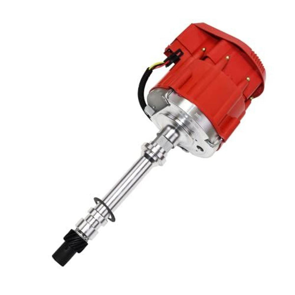 A-Team Performance Marine HEI Electronic Distributor - Performance Distributor, 65kV Coil - Compatible with 350 & 454 V8 Mercruiser OMC 5.0, 5.7 & 7.4 - Cap Rotor Kit Included, Red Cap, 590454 - image 1