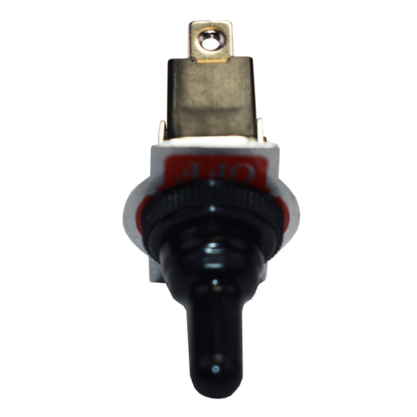 A-Team Performance SPST On-Off Toggle Switch - 20A AC/DC Power Control - Weatherproof Neoprene Boot & Waterproof Switch - Panel Mount, Screw Terminals, Pack of 1, 1/2 in Hole - image 1