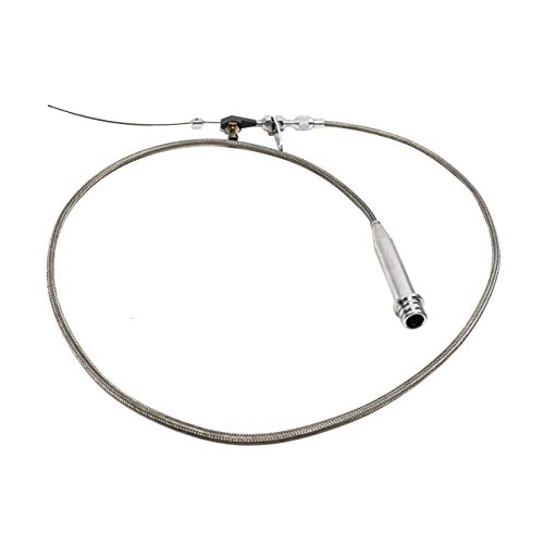 A-Team Performance - Stainless Braided Kick Down Cable Transmission Detent - Compatible with GM Chevy Oldsmobile Pontiac Buick 700R4 Transmissions - image 1