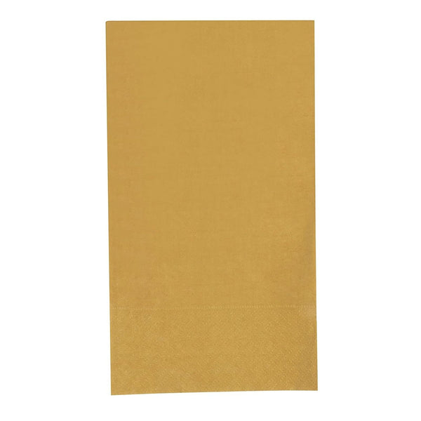 BLUE PANDA Gold Napkins - Metallic Gold Paper, 2-Ply, 7.5 x 4.25 In Folded, 15.5 x 13 In Unfolded, Pack of 120 - Disposable Dinner & Party Napkins Bulk - image 1