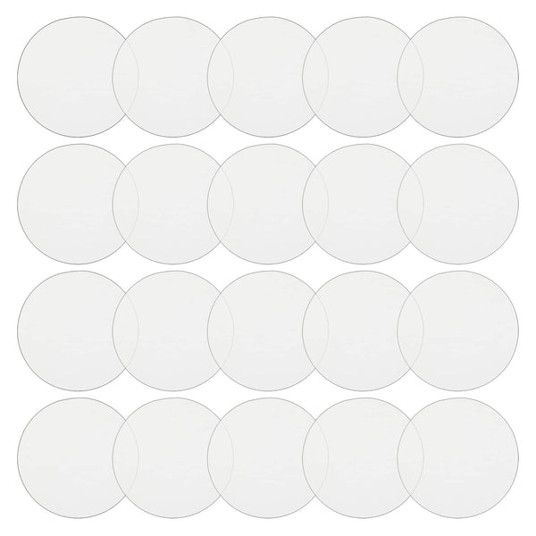 Bright Creations Round Acrylic Blanks - 2.25 In Dia x 3mm Thick, Clear, 20-Pack - Acrylic Circles for Craft Supply & DIY Ornaments & Tags - image 1
