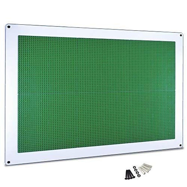 Creative QT Acrylic Playroom Panel - 24 in x 34 in, Green - Sensory Wall Activity Board & Building Toy for Toddler & Kid Play - Compatible with Lego Bricks - image 1
