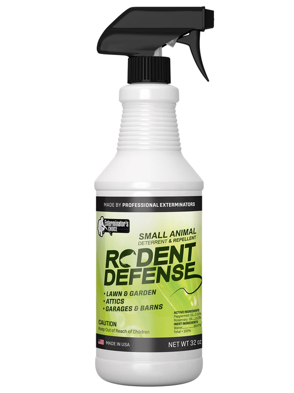 Exterminators Choice - 32 oz Peppermint Rodent Defense Spray - Great for Lawns, Gardens, Attics, and Garages - Non-Toxic Deterrent for Pest Control - Repels Mice and Rats - Safe for Kids and Pets - image 1