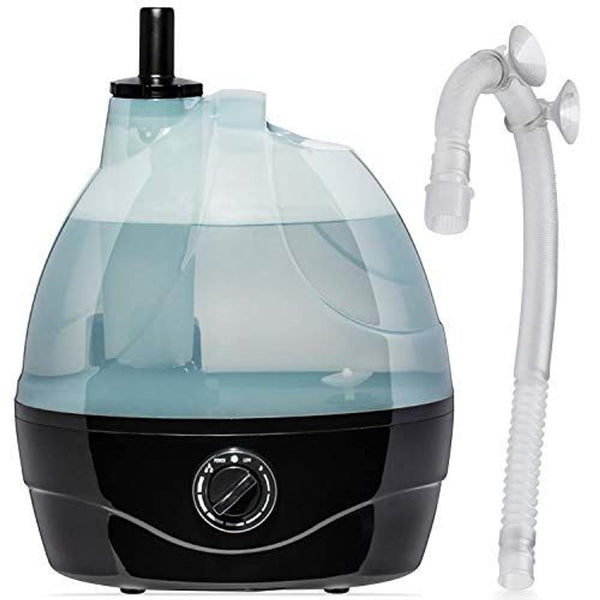 Evergreen Pet Supplies Reptile Fogger & Humidifier - Adjustable Fog Output for Mini Terrarium Fogger - 2 L Tank with Auto Shut-Off for Tortoise Humidifier - 2 L, Black/Clear - image 1