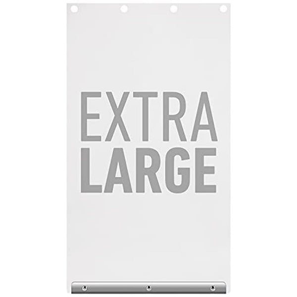 Evergreen Pet Supplies Dog Door Replacement Flap - All-Season Weatherproof Door Seal - Quick DIY Installation for Pet Supply - Sturdy Aluminum Construction for Dog Supply - 9.75 in x 17 in, White - image 1
