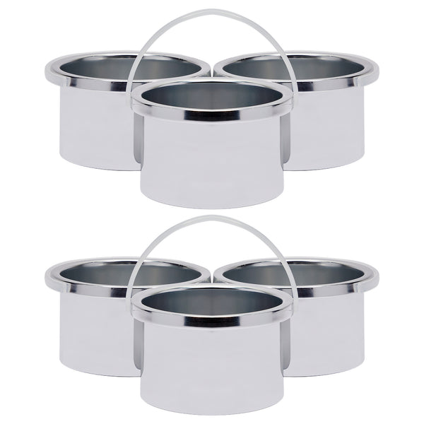 6 Pack Replacement Metal Inner Wax Melting Pot for Hair Removal, Candle Making (14.1 oz) - image 1