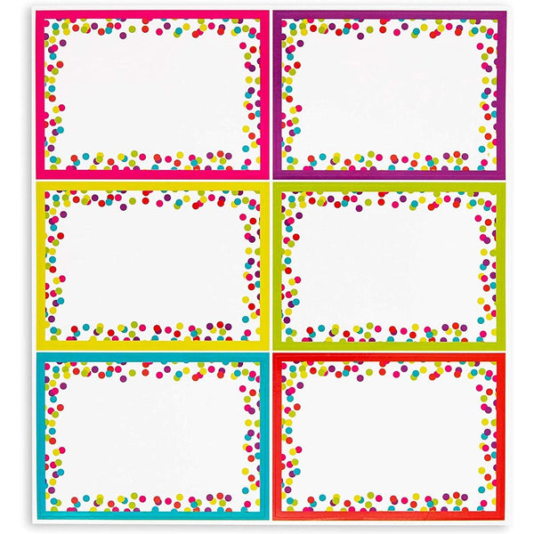 Bright Creations Name Tag Stickers for Classroom Supplies - 144 Labels, 3.5 x 2.5 in, Multicolor - Teacher Supplies & Student Name Tags for Desks & Labels for Classroom Bins - image 1