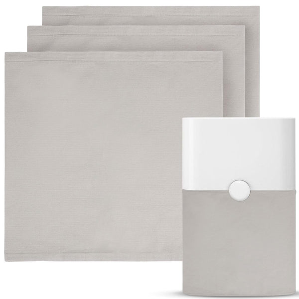 IMPRESA 3 Pack 211 Replacement Pre-Filters - Compatible with Blueair Blue Pure 211+ Air Purifier Filter - Lunar Rock Gray Fabric - Washable Slip-On Slip-Off Design & Extended Main Filter Life - image 1