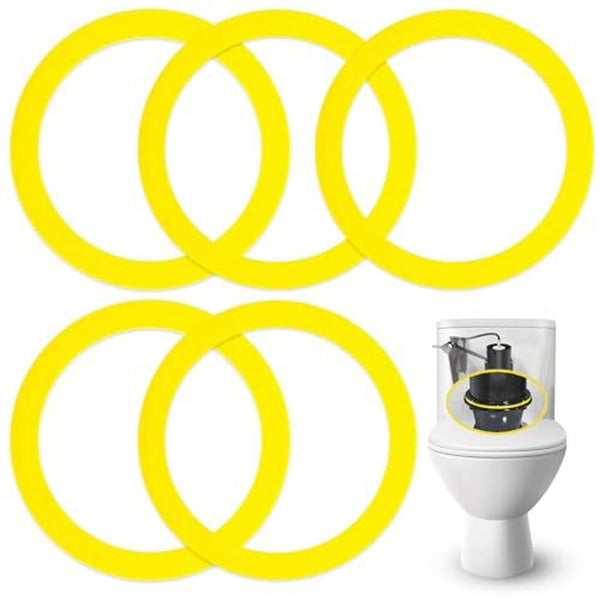 IMPRESA Flush Valve Seal - Durable Rubber & Toilet Gasket Kit - Quick 3-Minute Install & Gasket Replacement - Compatible with Kohler Toilet Tank GP1059291 & Flush Seal Ring - Pack of 5, Yellow - image 1