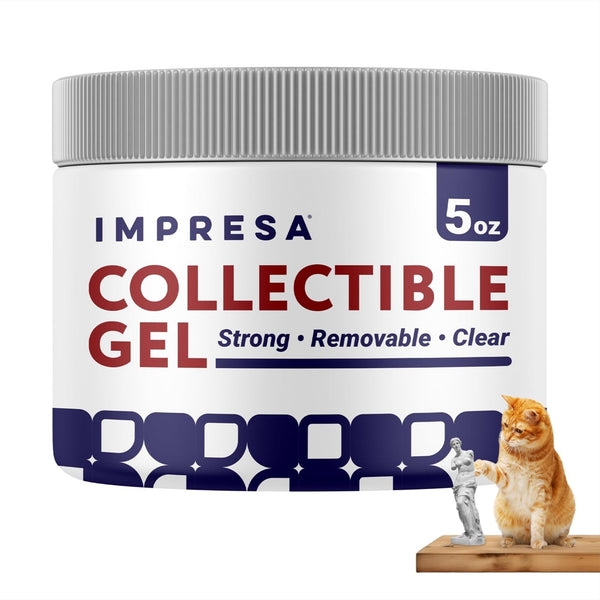 Impresa Museum Gel - 5 Oz, Clear - Clear Removable Museum Putty - Secure Hold Gel for Objects & Collectibles - Versatile Reusable Adhesive for Art & Decor - image 1