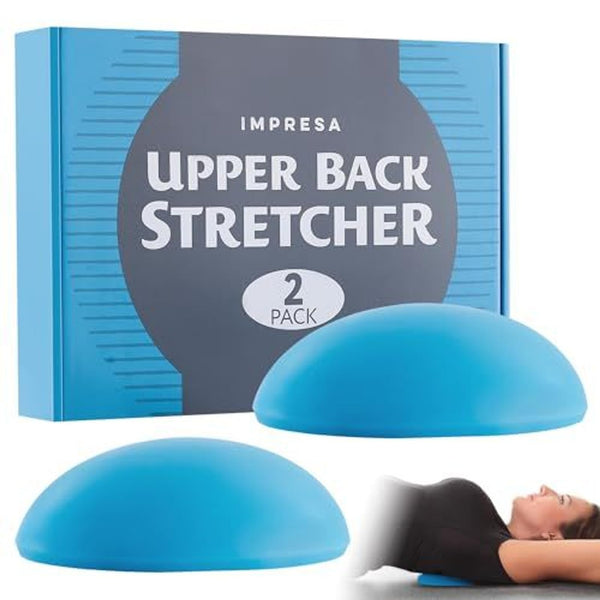 IMPRESA Upper Back Stretcher - Pack of 2, One Size Spinal Decompression & Posture Correction - Thoracic Spine Stretch & Flexibility - Pain Relief & Upper Back Pain Stretches - image 1