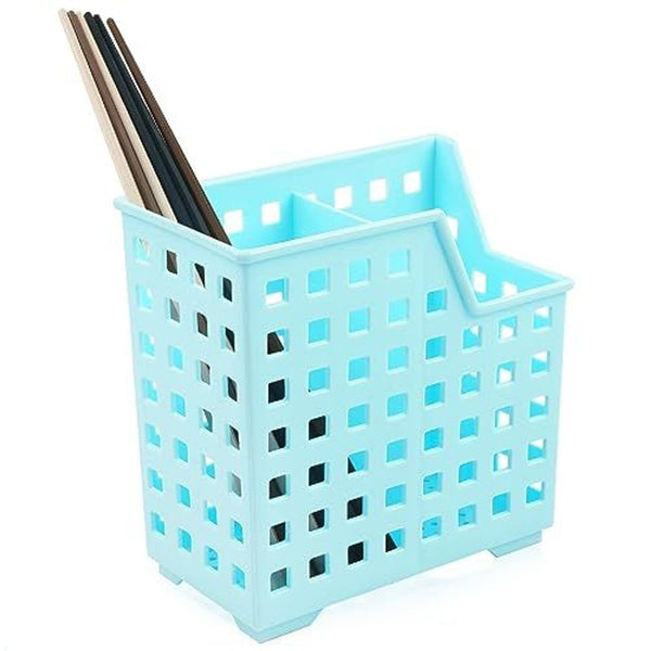 Impresa Straw & Chopstick Dishwasher Basket - Effortless Wash & Dry Chopstick Holder - Secure Clean Flow & Dishwasher Straw Holder for Compact Storage - Blue - image 1
