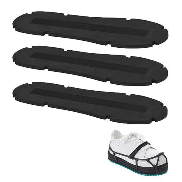 IMPRESA 3 Pack Shoe Inserts - Small, Black Adjustable 1/4-inch Height Shoe Lift - Heel Lift Support for Uneven Legs - Compatible with EVENup Balancer for Walking Boot - image 1