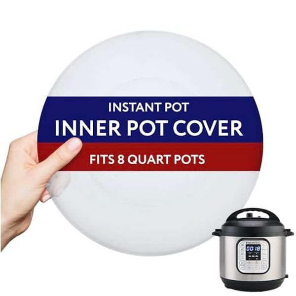IMPRESA 8-Quart Silicone Pressure Cooker Lid Cover Compatible with IP-DUO80 Pressure Cooker Top Replacement - Compact, Round - Leak-Proof Silicone Lids - Dishwasher & Microwave Safe Microwave Cover - image 1