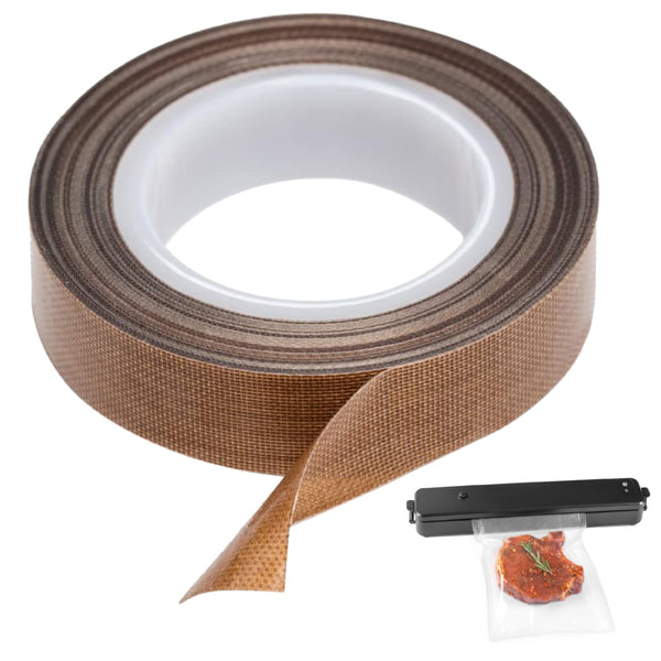 Impresa PTFE Teflon Heat Seal Tape - Replaces Strips & Vacuum Seal Tape - Barrier & Vac-Pack Heat Strip Replacement - Fits Impulse & Vacuum Models - 1/2 in x 30 Ft, 1 Piece - image 1