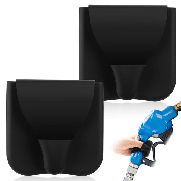 Maplefield 2-Pack Reusable Silicone Gas Pump Gloves - Black, Adult Hand Cover for Fueling - Heat-Resistant & Gas Pump Sleeve - image 1