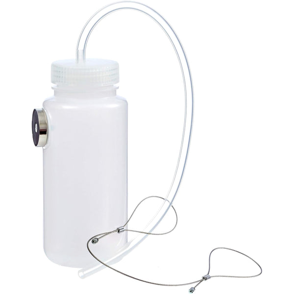 Mission Automotive Brake Bleeder Kit - 16 Oz, White - Brake Fluid Bleed Kit & Magnetic Bleeder Bottle with Lanyard - image 1