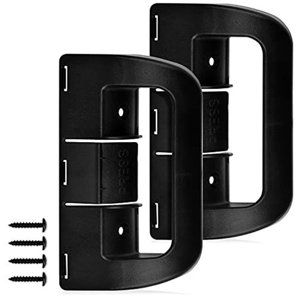 Mission Automotive RV Refrigerator Door Latch Compatible with Dometic DM2652, RM2652 & RM2852 - Push Button Refrigerator Lock - Camper Fridge Handle Replacement - RV Freezer Door Latch - 2 Pack, Black - image 1