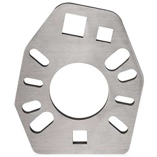 Mission Automotive Pinion Flange Holding Tool - Stainless Steel, Silver Powder Coated, 2x 1/2 In Square Sockets - image 1
