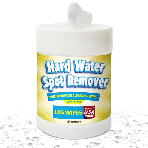 IMPRESA Vinegar Wipes - 165 ct - Hard Water Stain Remover Wipes for Glass, Shower & Car - Lemon Scent - image 1
