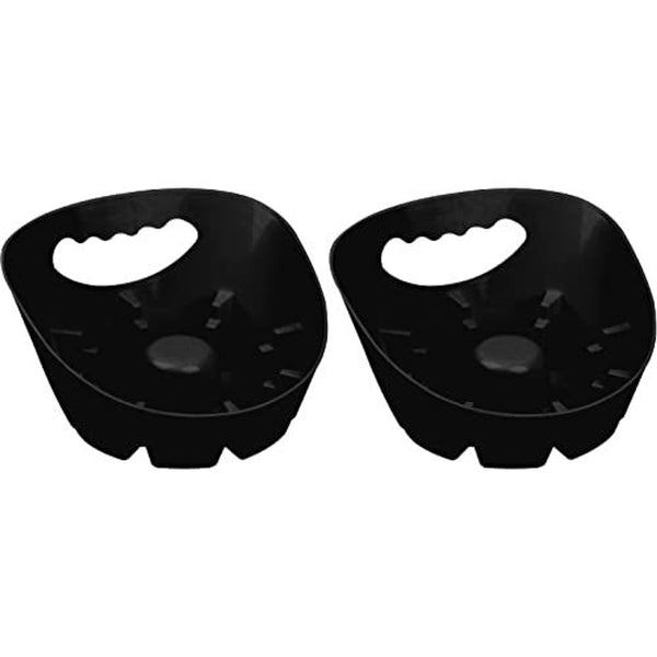 Maplefield Plunger Holder & Drip Tray - Black, Pack of 2 - Leak-Resistant Base for Toilet Plunger Holders - Quick-Dry Design for Universal Fixtures - image 1