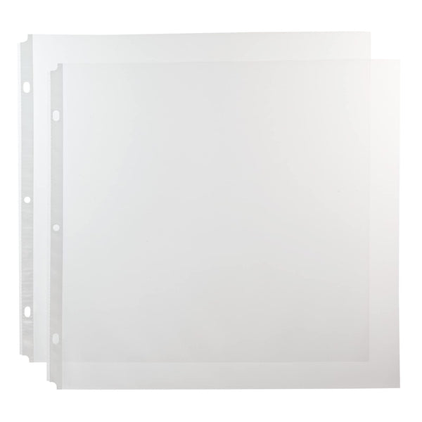 Okuna Outpost Scrapbook Refill Pages & Clear Plastic Sleeves - Top-Loading Page Protectors - 0.16 mm Thick Plastic Sleeves - Protects Memory Book & Photo Album - 12"x 12", Pack of 50 - image 1