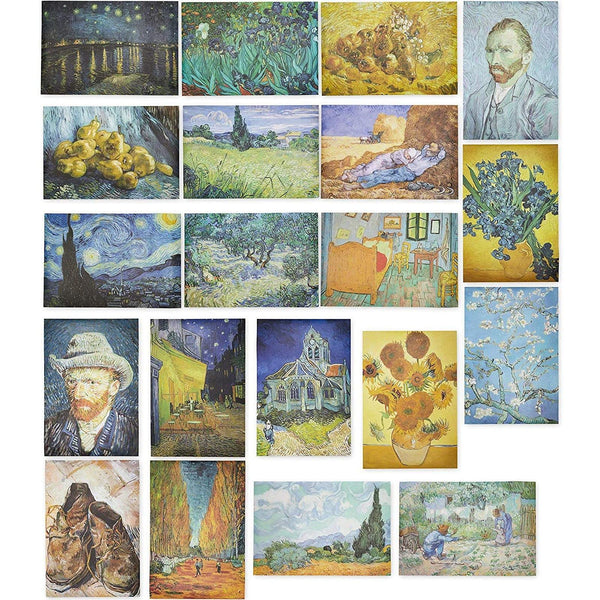 The Gifted Stationery Van Gogh Wall Art Prints - 20-Pack, 13 x 19 in Multicolored Matte Paper - Office & Dorm Room Decor, Apartment Wall Art Poster Pack - image 1