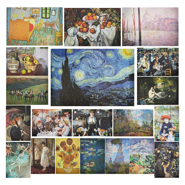 The Gifted Stationery Impressionist Wall Art Posters - 13 x 19 in, 20-Pack - Multicolored Matte Cardstock Prints - For Office Decor, Dorm Room Decor & Classroom Wall Art - image 1