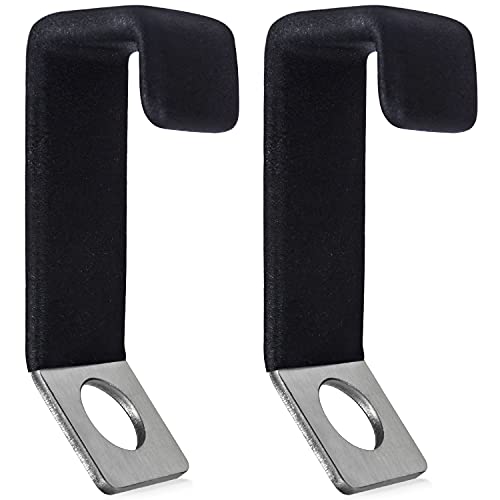 IMPRESA Cooler Lock Bracket - Heavy-Duty Stainless Steel Cooler Mount for Truck Bed - Rubber-Coated Floor-Mount Ice Chest Bracket - Padlock Slot for Ice Chest Cable Lock - Pack of 2, Black - image 1