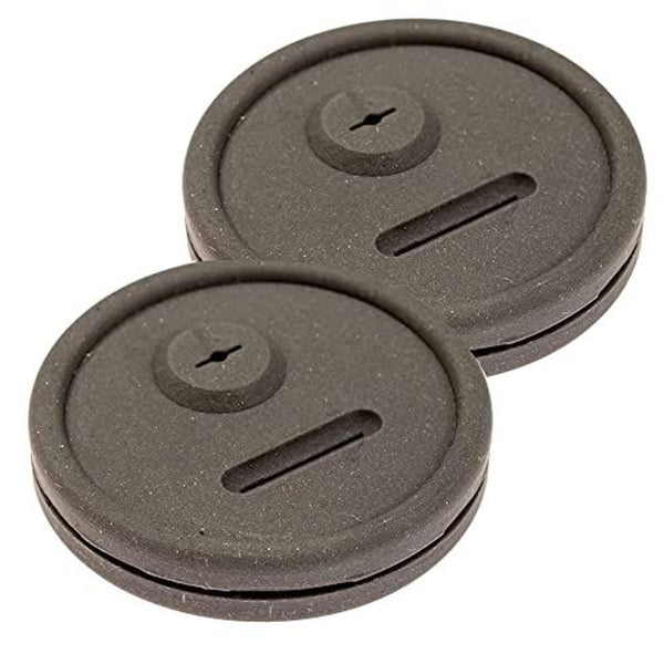 Impresa Silicone Grill Probe Grommet - High-Heat Thermometer Port Seal - BBQ Probe Grommet & Grill Temp Sensor Port - Compatible with Weber Smokey Mountain Cookers & Smoker Inlet - Pack of 2, Black - image 1
