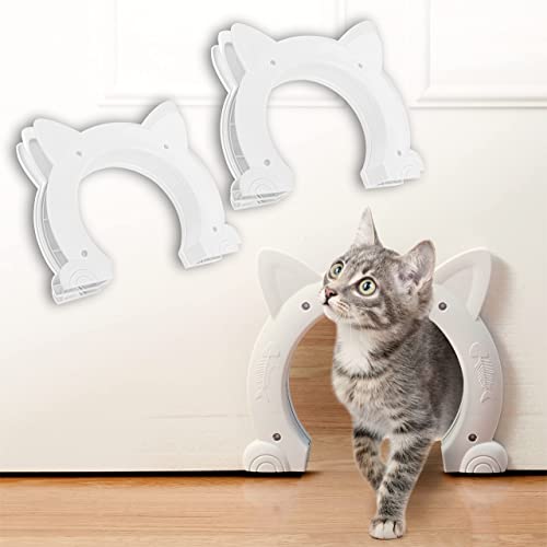 Pet Prep Academy 2 Pack Paw Portal Interior Cat Door Tunnel - Cat Doors for Wall - Safe Indoor Use for Rooms and Hallways - No Scratch Design with Smooth Opening - Gift Idea for Animal Lovers - image 1