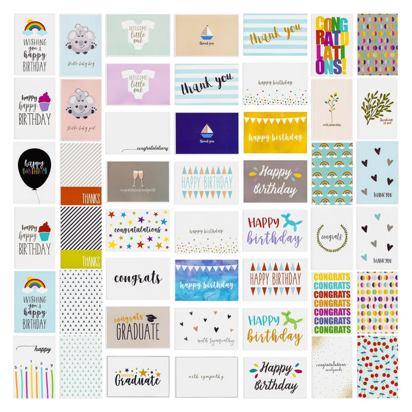 Best Paper Greetings All Occasion Greeting Card Assortment Box - 144 Pieces, 4 x 6 In, Multi-Color & Envelopes Included - Boxed Card Assortment for Birthday, Baby Shower, Sympathy & Thank You - image 1
