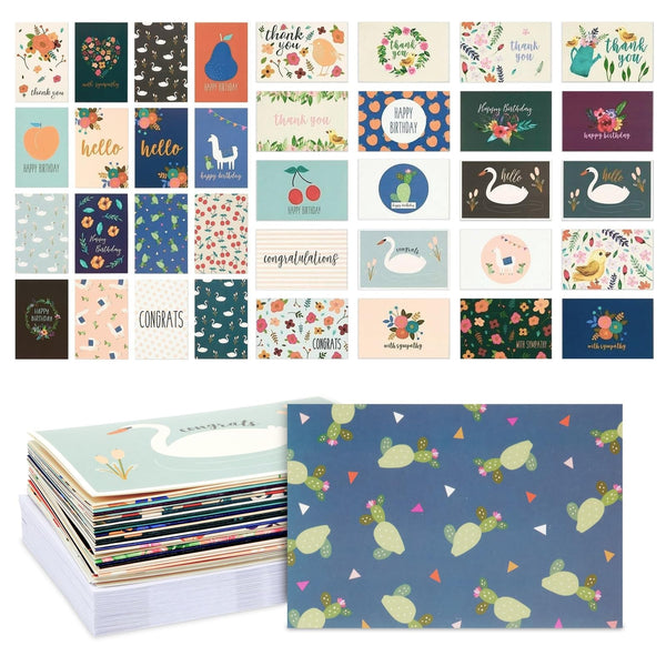 Best Paper Greetings All Occasion Greeting Cards Assortment Box - 4 x 6 In, Modern Floral, 36-Pack - Blank Cards & Envelopes for Personalization - Assorted Designs - image 1