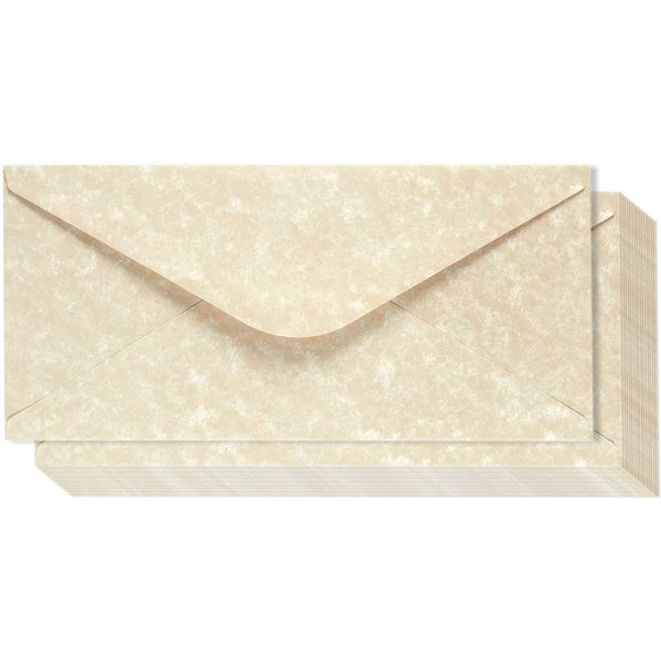 Best Paper Greetings Parchment Envelopes - 8.75 x 4 In, Cream, Flat, 48-Pack - Vintage Style Stationery Envelopes for Wedding Invitations & Business Correspondence - image 1