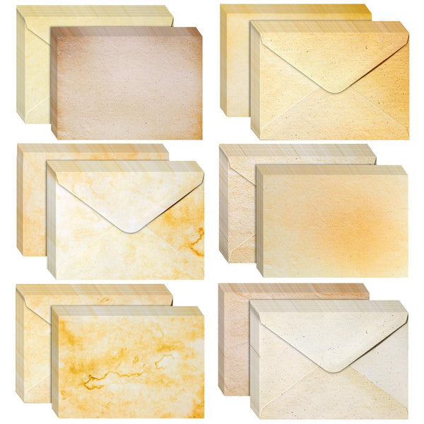 Best Paper Greetings Blank Cards & Envelopes - Vintage Postcard Paper Style - 120 GSM Cardstock with Envelopes - For Card Making & Party Invitations - 5 x 7 in, Pack of 60 - image 1