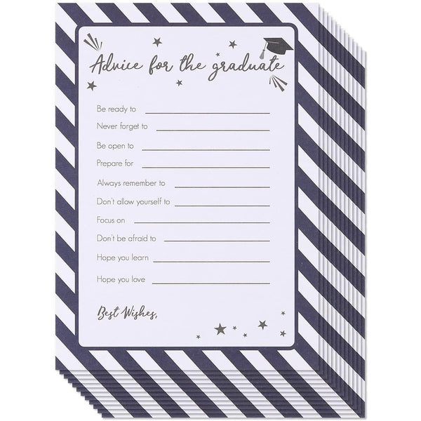 BLUE PANDA Graduation Advice Cards - 60 Pack, 5 x 7 In - Notecards for Graduates - image 1