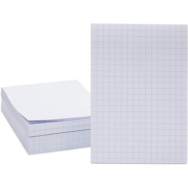 Bright Creations Graph Ruled Sticky Notes - 4 x 6 in, Blue, 6-Pack of 50 Sheets - Grid Paper Pad for Precise Sketches & Calculations - Sticky Note Set for Office & School - image 1
