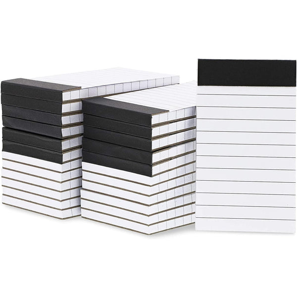 Paper Junkie Mini Paper Pad - 6.1 x 5.9 In, 24-Pack, Grey Board Backing - Lined Paper Pocket Notepad for Shopping Lists & To-Do Tasks - image 1