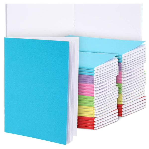 48 Pack Unlined Pocket Size Notebook, Blank Books for Kids To Write Stories Bulk Set, 6 Colors (4.3 x 5.5 In) - image 1