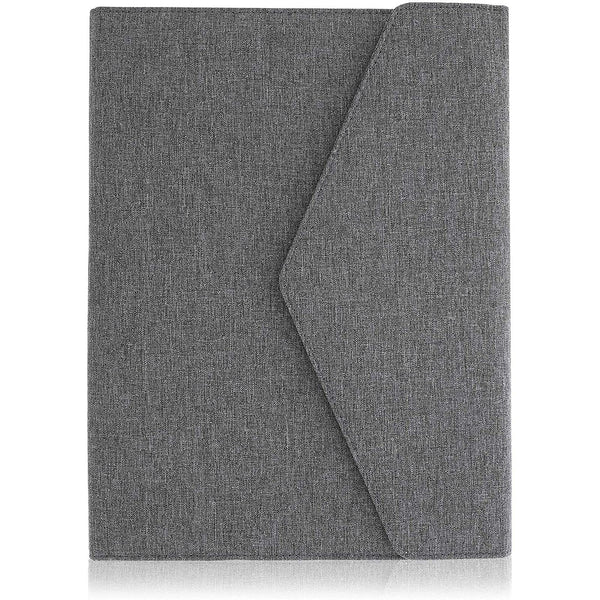 Paper Junkie Binder Organizer - 10 x 12.5 in, Gray Polyester - Resume Portfolio Folder - Zipper Binder Business Card Pockets - image 1
