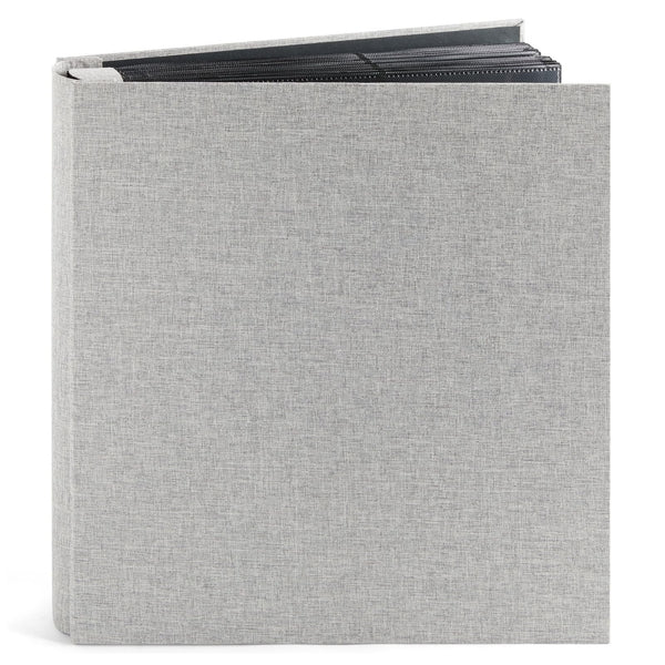 Pipilo Press Photo Album - 4x6, 1000 Pockets, Gray Linen Cover & Black Interior - Scrapbook & Photo Storage for Vertical & Horizontal Prints - image 1